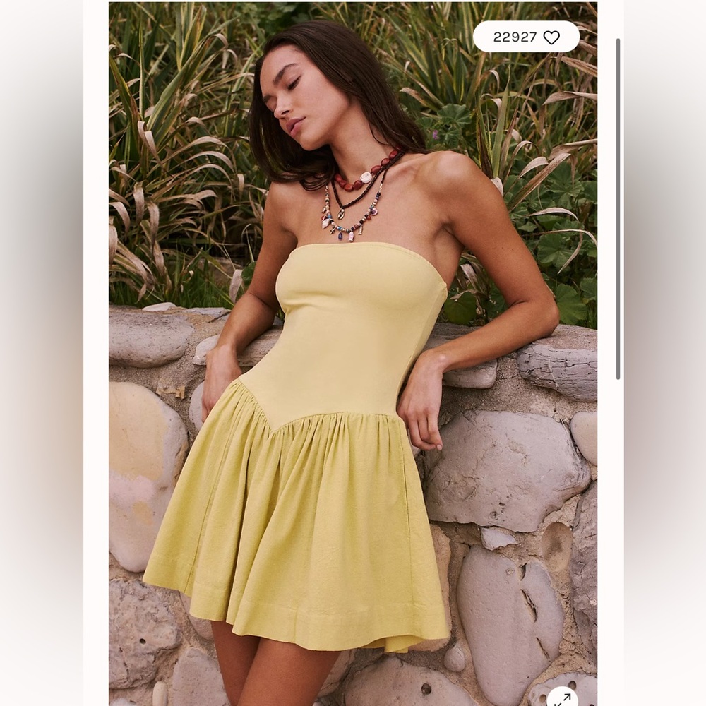 Free People Onda Drop-Waist Tube Mini